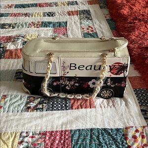 NWT Floral Women's VW Bag - Black and Cream